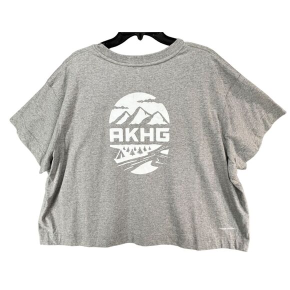 Duluth Alaskan Hardgear T Shirt Womens 2XL Gray AKHG Crosshaul Tough Cotton Boxy - Picture 1 of 14